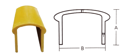 U type tube handrail profiles