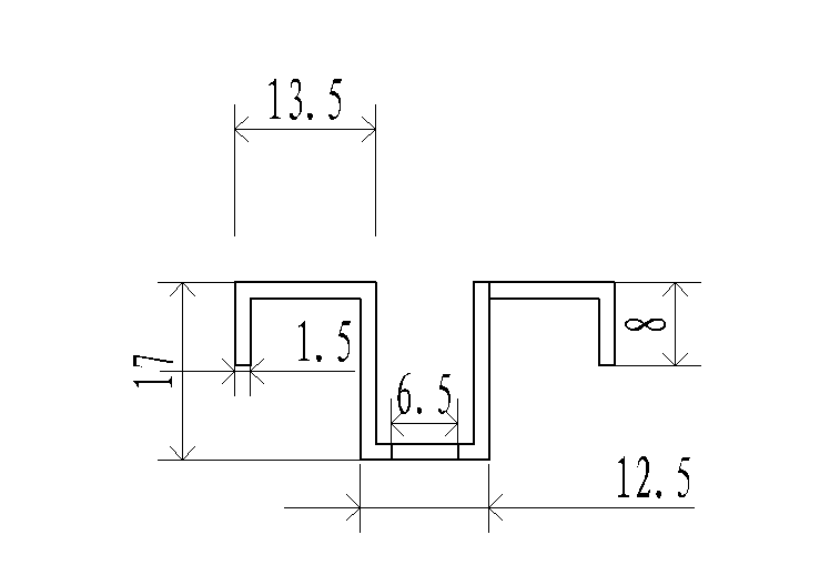 20*20 H17 Cross slot