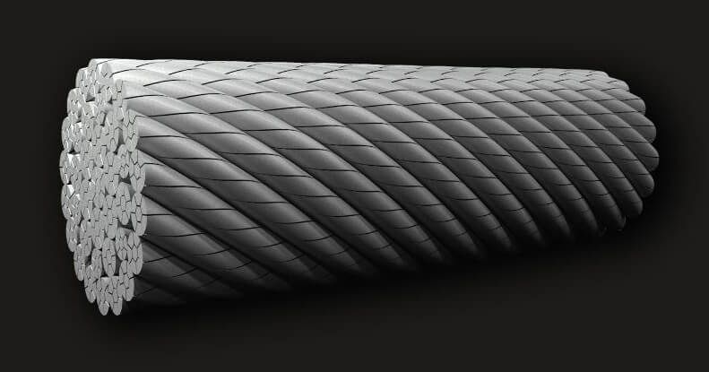 LM (Coating) Comp. Non-rotating Wire Rope GB37X7 (6/1) LM (Coating) Comp. Non-rotating Wire Rope GB37X7 (6/1)