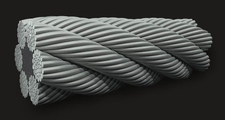 LM (Coating) Fiber Core Wire Rope GB6X36 FC