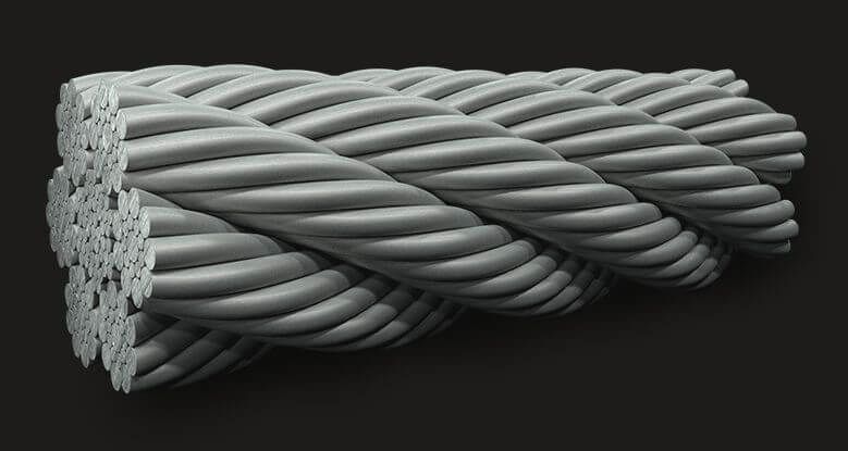 LM (Coating) Sealed Wire Rope GB6X19(9/9/1) IWRC LM (Coating) Sealed Wire Rope GB6X19(9/9/1) IWRC