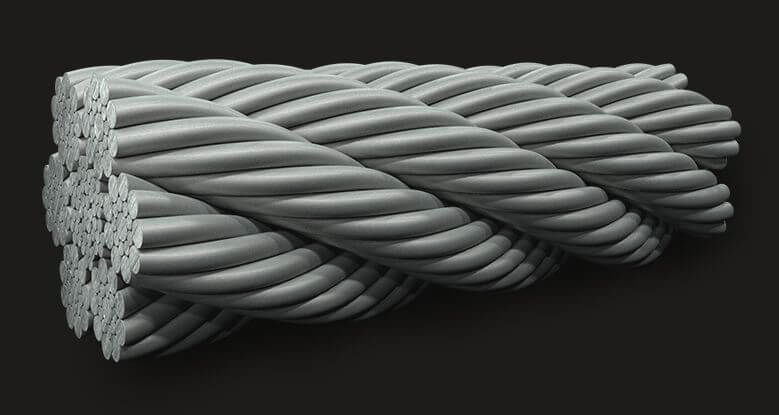 LM (Coating) Sealed Wire Rope GB6X19(9/9/1) IWRC 