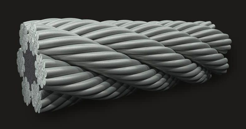 LM (Coating) Sealed Wire Rope GB6X19(9/9/1) FC LM (Coating) Sealed Wire Rope GB6X19(9/9/1) FC