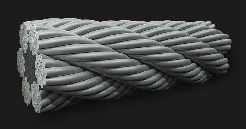 LM (Coating) Sealed Wire Rope GB6X19(9/9/1) FC 