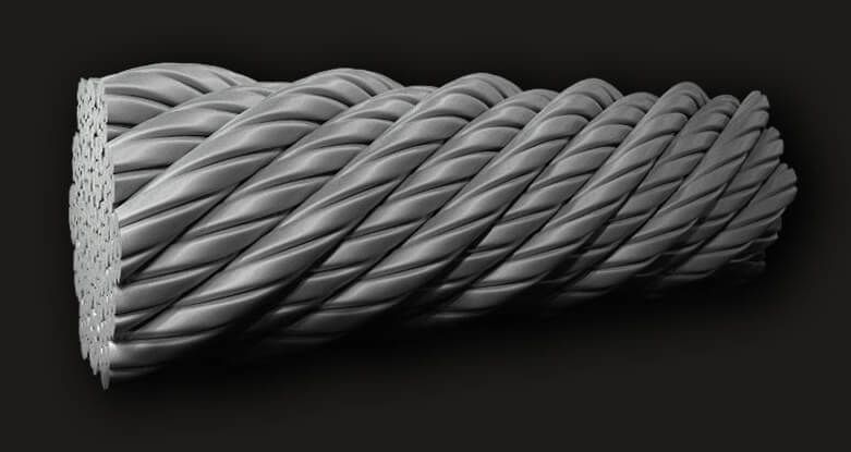 LM Compacted Non-rotating Wire Rope GB19X7 (6/1)
