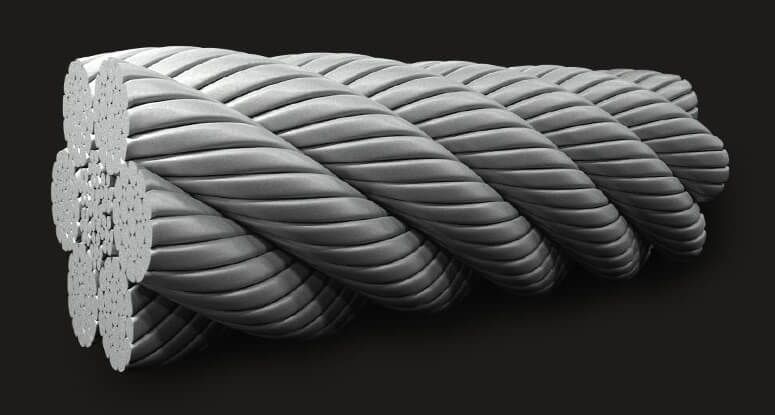 LM Filler Compacted Wire Rope GB6X19 (12/6+6F/1).IWRC LM Filler Compacted Wire Rope GB6X19 (12/6+6F/1).IWRC
