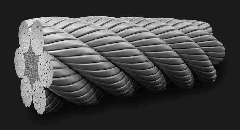 LM Filler Compacted Wire Rope GB6X19 (12/6+6F/1) FC LM Filler Compacted Wire Rope GB6X19 (12/6+6F/1) FC