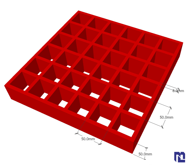 FRP Molded Grating 50*50 H50