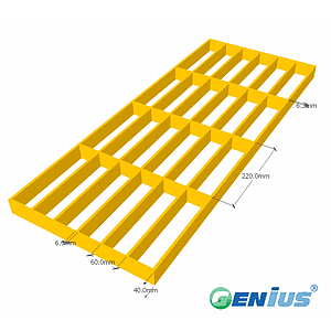 FRP molded grating 60*220 H40