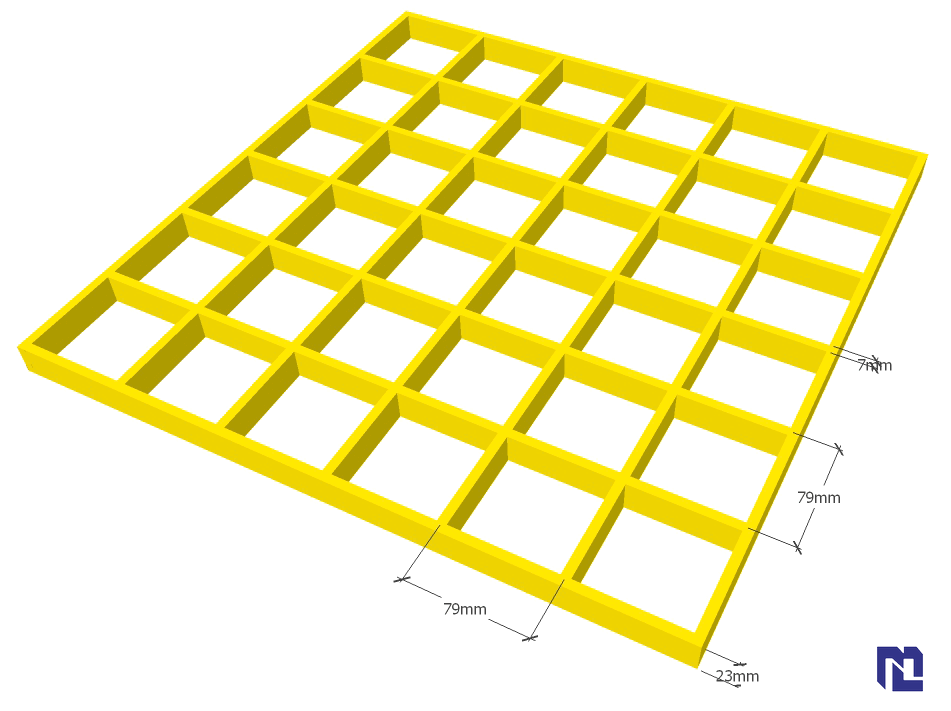 FRP Molded Grating 79*79 H23