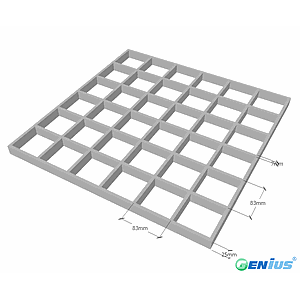 FRP Molded Grating 83*83 H25