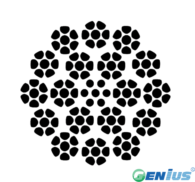 LM Compacted Non-rotating Wire Rope GB19X7 (6/1)