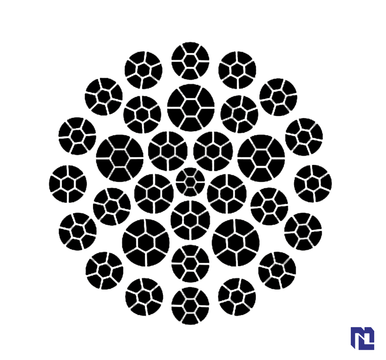 绿盟GB（有涂层）压实抗旋转钢丝绳32X7 (6/1)
