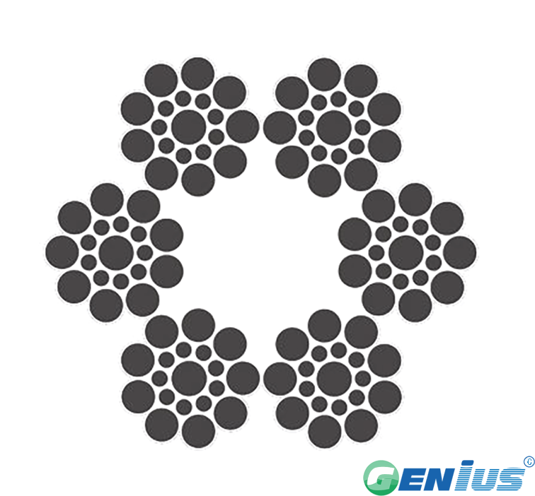 绿盟GB密封钢丝绳6X19(9/9/1) FC